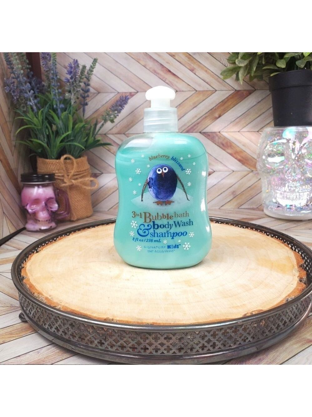 Bath & Body Works Blueberry Blizzard 3 in 1 Bubble Bath Body Wash Shampoo Rare
